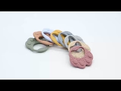 Patas de urso ecológicas de silicone para bebês brinquedos de dentaduras para aliviar dentes feridos