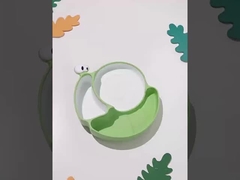 Caranguejo de silicone crianças pratos de animais leve