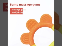 Calmante Mastigável Silicone Baby Teether Bebê Botelho Livre de BPA