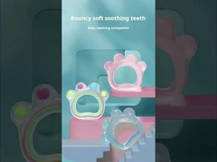 Flexível Pão de Urso Silicone Cow Baby Teether Toy tamanho é 8x9 cm Para bebê Kids e peso é 35 gramas