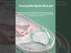 JOURJOY Elephant Cartão animado caixa de chupeta de cor verde para uso diurno tamanho 7 * 7 * 7 CM peso é 13 gramas